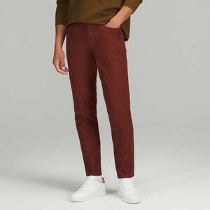 Lululemon Men's ABC Slim-Fit Pant 34" *Utilitech - Brown/Red